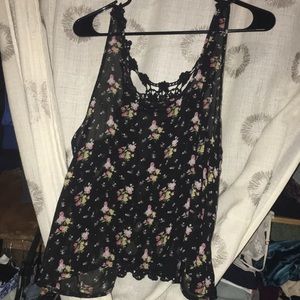Lace floral top